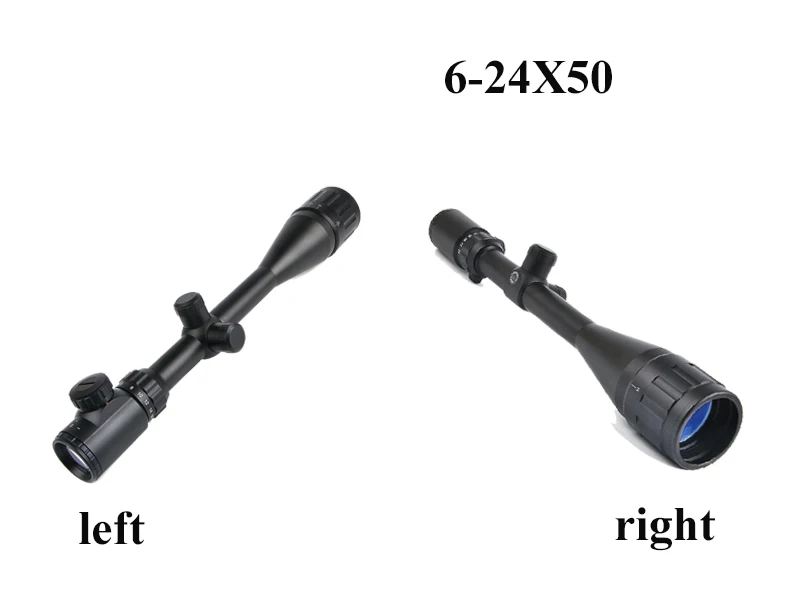 Винтовка 6-24X50 AOE Riflescope Регулируемый зеленый красный точечный охотничий светильник для страйкбола пневматический пистолет 308 прицел