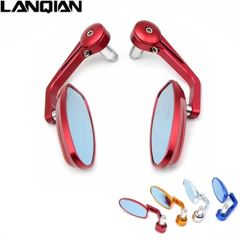 

High Quality 22mm Motorcycle Handlebar Bar End Mirror Side Rear View Mirror Universal for KAWASAKI ER6N Z750 Z800 Z1000 GTR1400