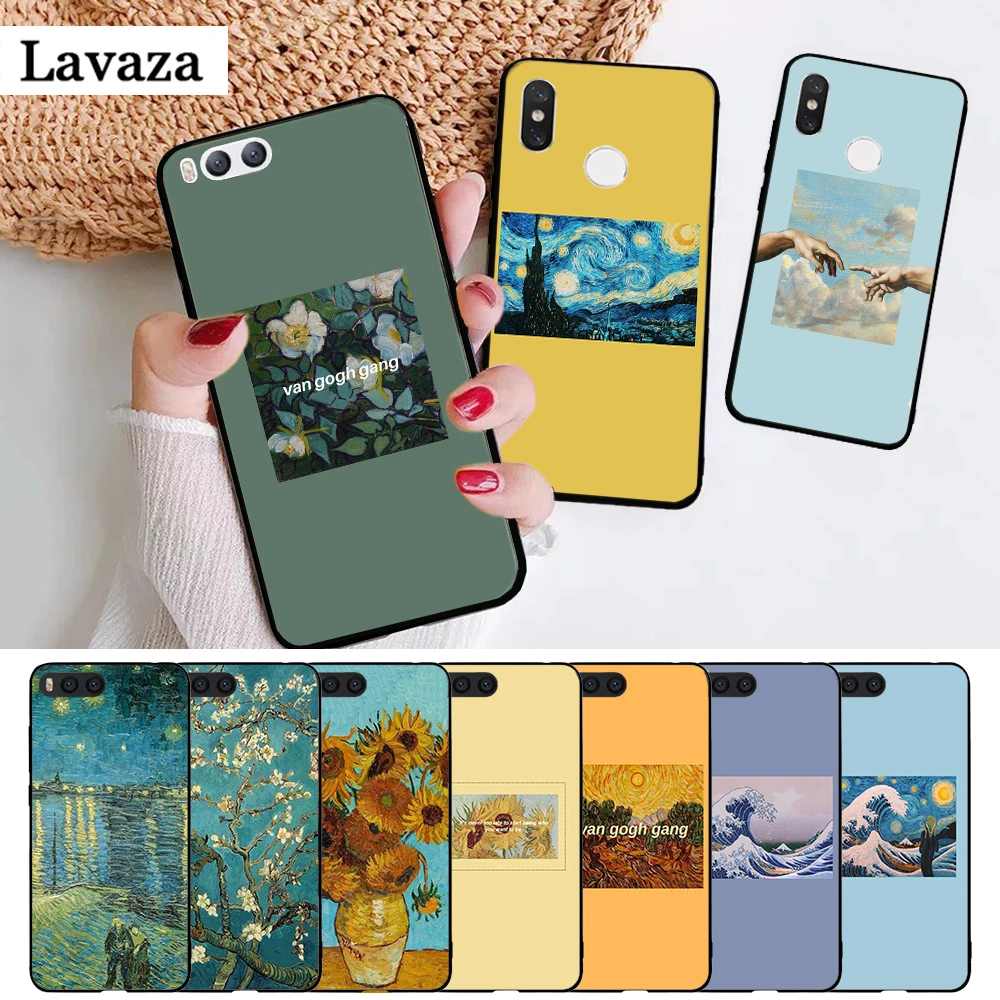 

Lavaza Great Art Painting Van Gogh Silicone Case for Xiaomi MI 5X 6 6X 8 9 SE 9T Pro CC9E CC9 A3 F1 A1 A2 Lite MAX 3