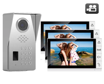

XinSiLu Door Access Control Intercom Home Security System9"Video Door Phone Doorbell w/t SD Card Slot FRID Panel Camera 1V3
