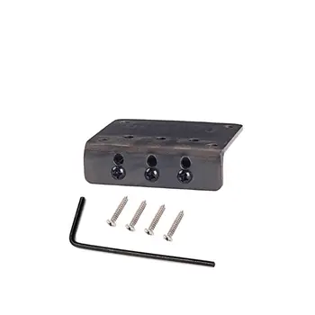 

3 string Chrome Hard tail Adjustable Bridge for Cigar Box Guitar Parts