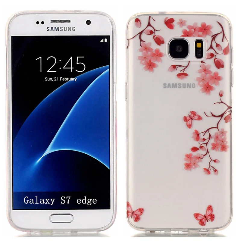 Мягкий силиконовый чехол для телефона Nephy для samsung galaxy S6 S7 edge S8 S9 Plus S5 Neo Grand Prime Ультратонкий Роскошный чехол с цветами