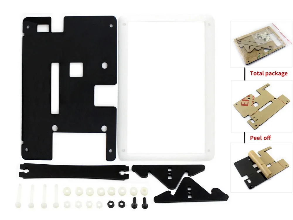 

Waveshare 5inch HDMI LCD High Quality Acrylic Bicolor Case for Mounting Raspberry Pi A+/B+/2B/3B into an All-in-one device