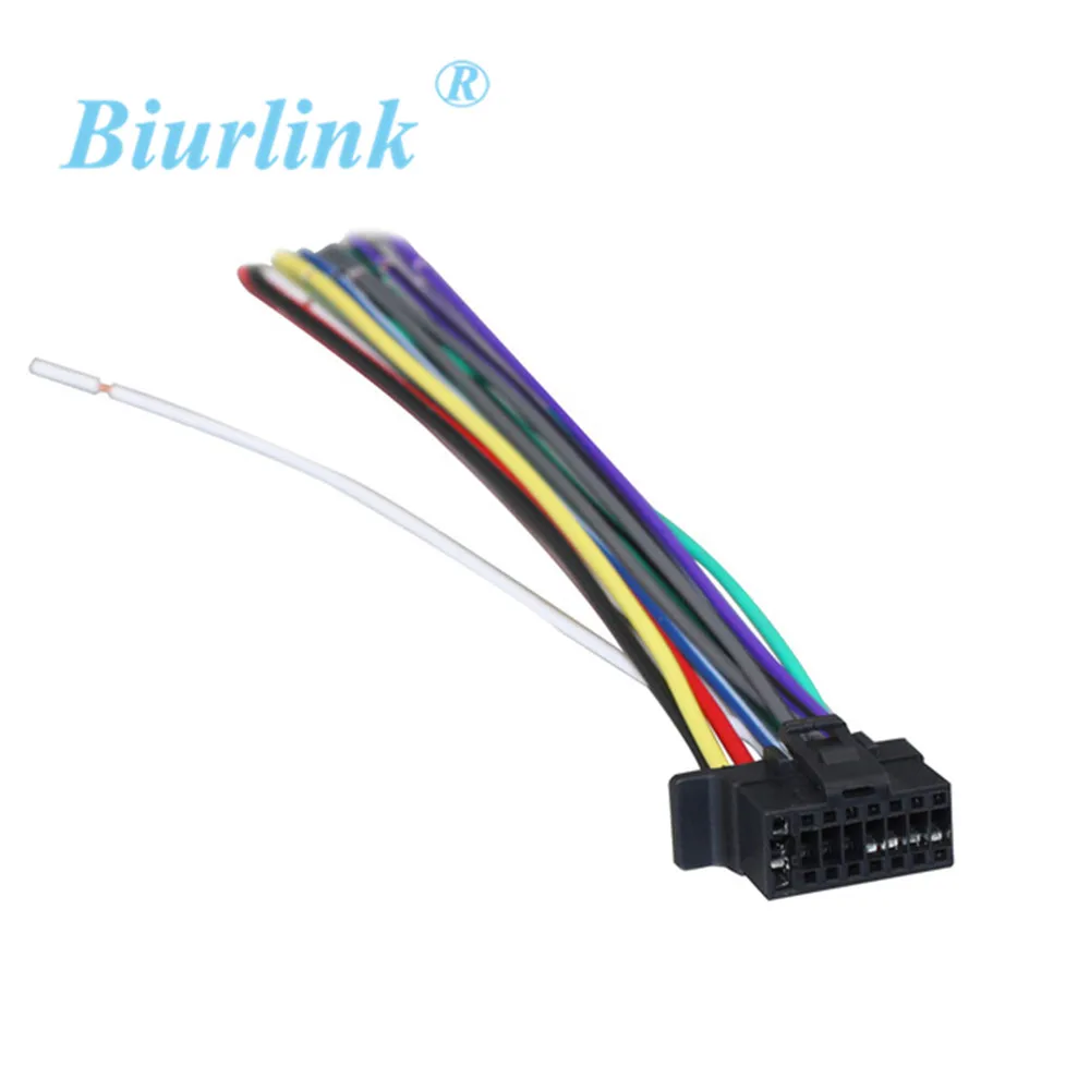 Biurlink 2pcs 16 PIN провода Жгуты Проводов Кабель-адаптер для SONY радио головное устройство стерео 2013-up