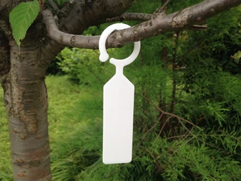 

100 pcs gardening parterre plant sapling blank classification label hanger sorting sign tag ticket plastic writing card