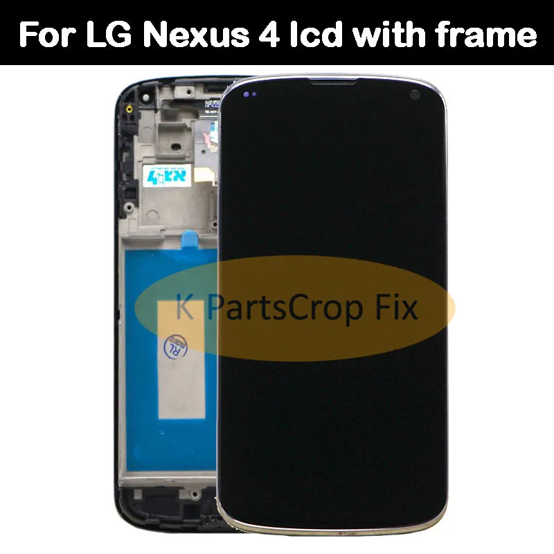 lg nexus 4 e960 lcd touch screen replacement frame made in china
