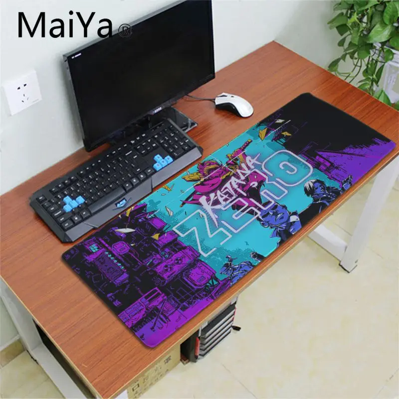 Maiya ваш собственный коврик Катана нулевой Комфорт Коврик для мыши игровой коврик для мыши большой коврик для мыши клавиатуры коврик - Цвет: Lock Edge 30x80cm