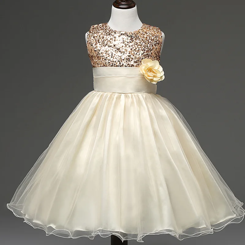 Wholesale DreamShining Summer Girls Dress Sequined Kids Clothes Flower Graduation Gowns Children Girl Costume Princess Wedding Dresses Buy Cheap DreamShining Summer Girls Dress Sequined Kids Clothes Flower Graduation Gowns Children Girl Costume Princess Wedding Dresses