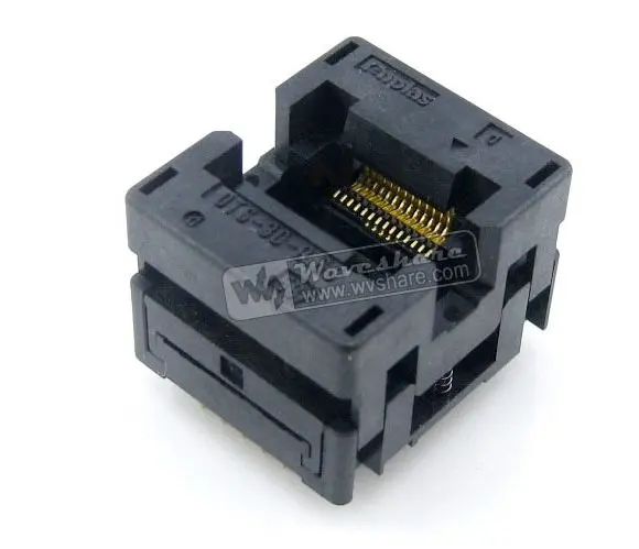 OTS-30-0.65-01 SSOP30 TSSOP30 Enplas IC Test Burn-in Socket Programming Adapter 0.65mm Pitch 6.1mm Width