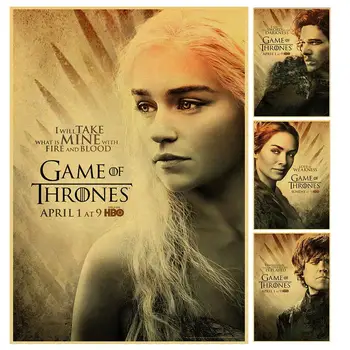 GAME OF THRONES FIGURE POSTER  HIGH QUALITY Retro Poster Vintage poster  For Home Bar Cafe