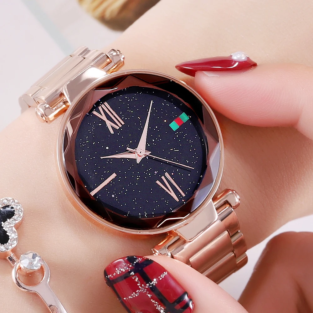 

Fashion Rose gold Women's Stainless Steel Strap Japanese Movement Waterproof Quartz Watch Brand Luxury Ladies Wristwatch Relogio