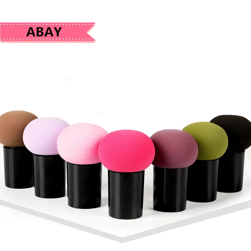 Прибор для ухода за лицом с круглой головкой маленький гриб с пышными ручками губка красота яйцо порошок нижняя подушка свободный порошок Румяна инструменты для макияжа