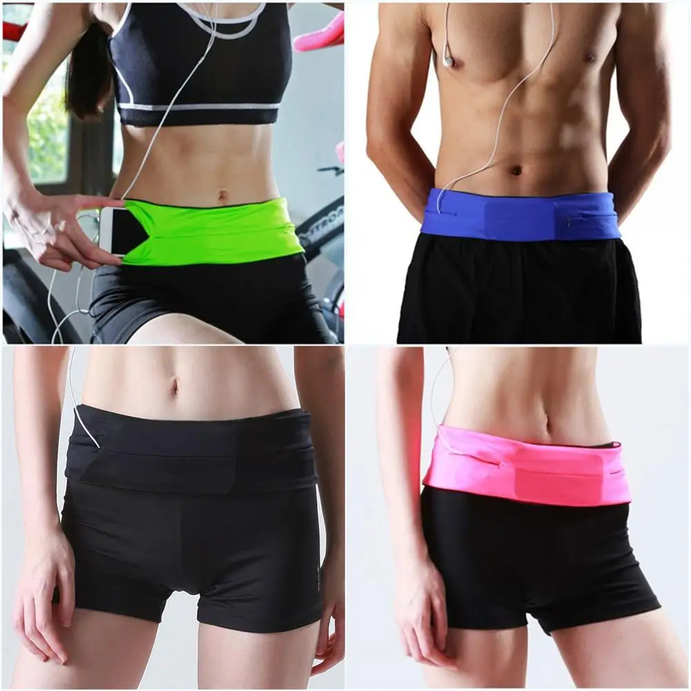 

Outdoor Sports Running Waist Bag Belt Yoga Pockets For Mobile Phone Unisex Gym Bags Sports Accessories