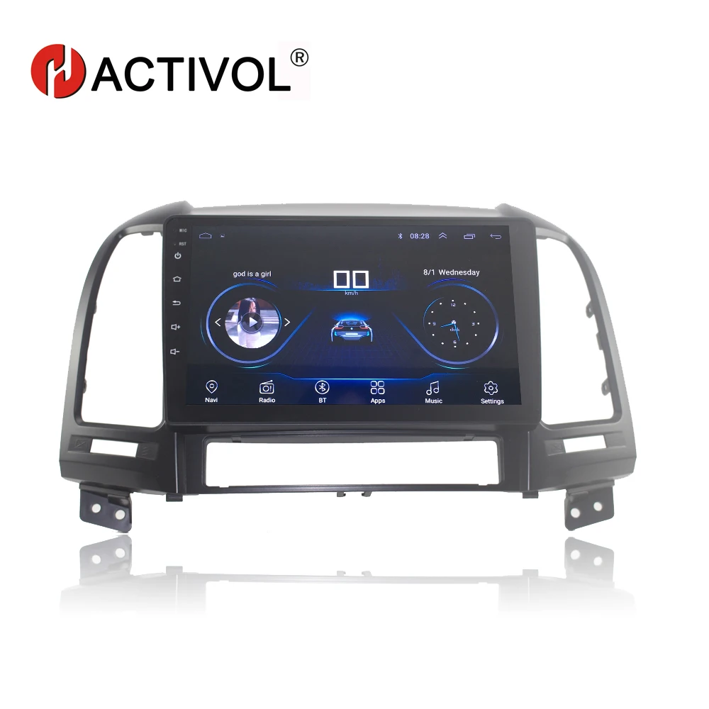 

HACTIVOL 9" 1024*600 Quadcore android 8.1 car radio for Hyundai Santa Fe 2006 2007 2008 2009 2010 2011 2012 car DVD player