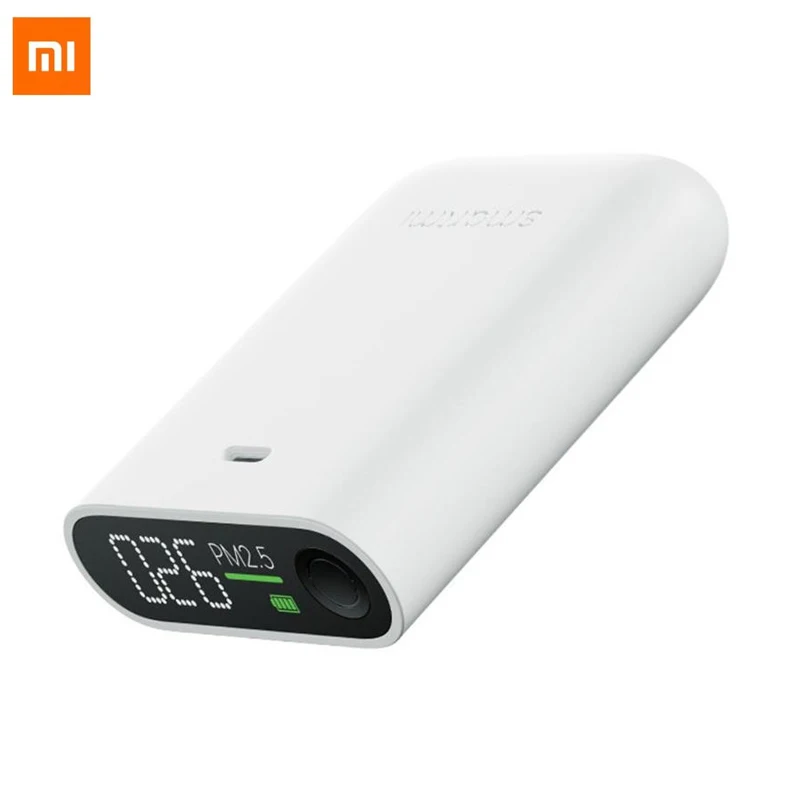 

Xiaomi Smartmi PM2.5 Air Detector Sensitive Mijia Air Quality Tester LED Screen Laser Sensor Rechargeable Lithium Battery