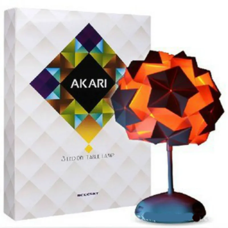 Diy Papier Falten Origami Led Einstellbar Tischlampe