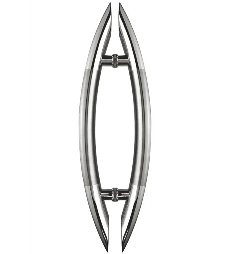 

Length 600mm Arch Style Entrance Pull Handle Elegant Design Modern Stainless Steel Timber Door Pull Push Handles HM67