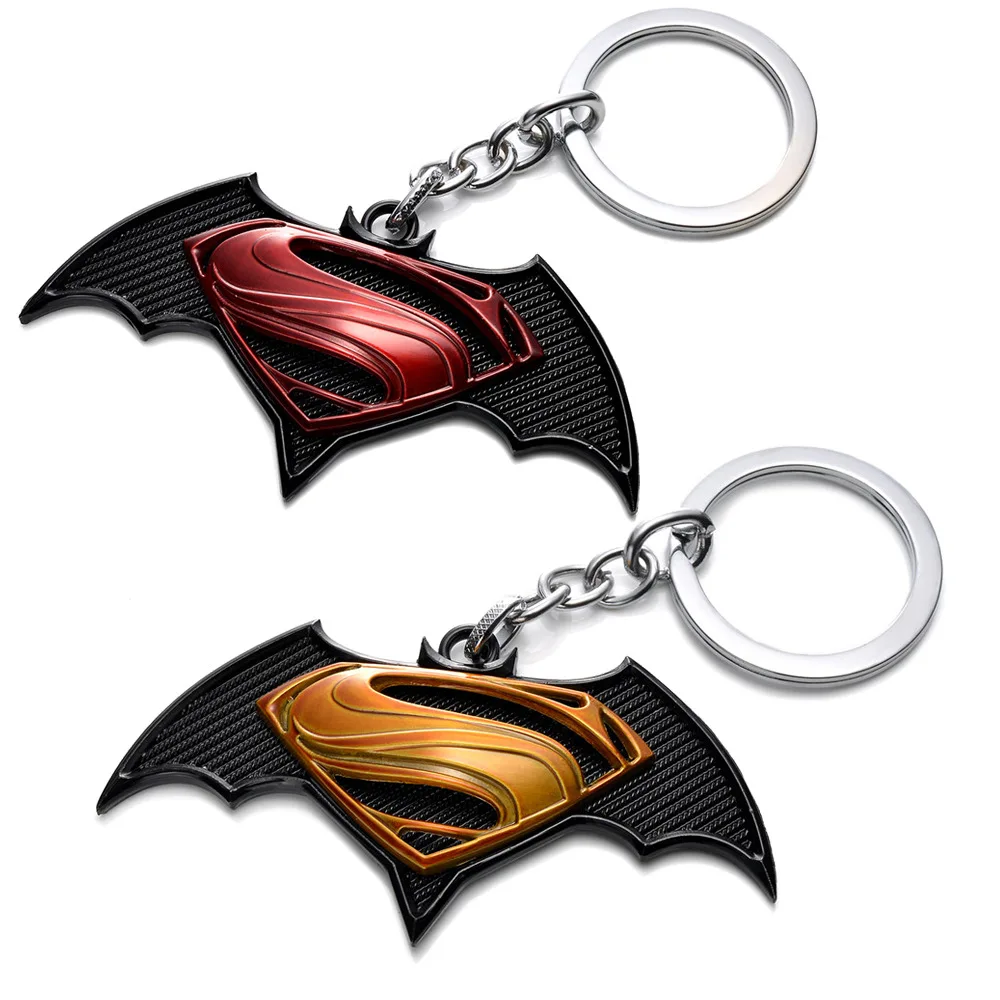 16 типов Marvel Hero Batman v Superman Dawn of Justice брелок на ключи с кольцом из сплава подвеска