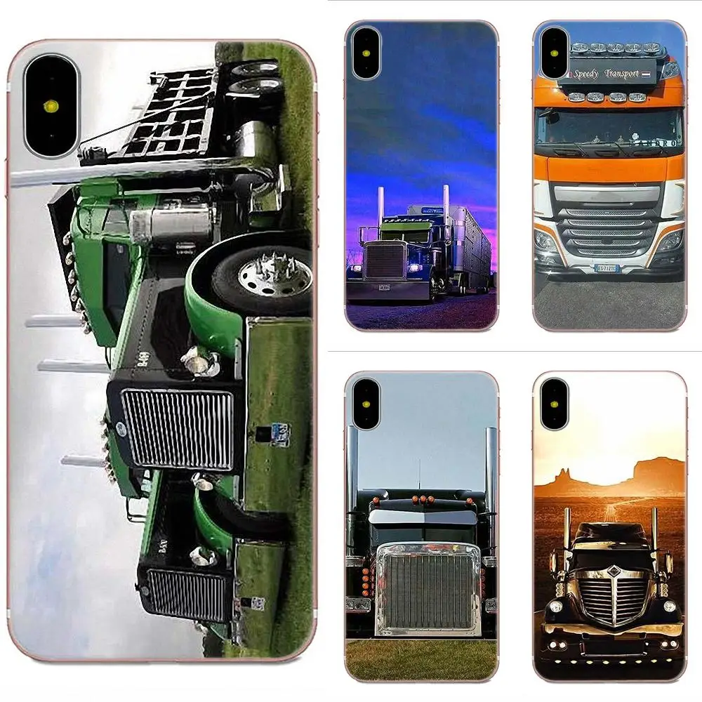

Fashion Peterbilt Trucks TPU Case Mobile For Moto G G2 G3 G4 G5 G6 G7 HTC 530 626 628 630 816 820 One A9 M7 M8 M9 M10 E9 U11