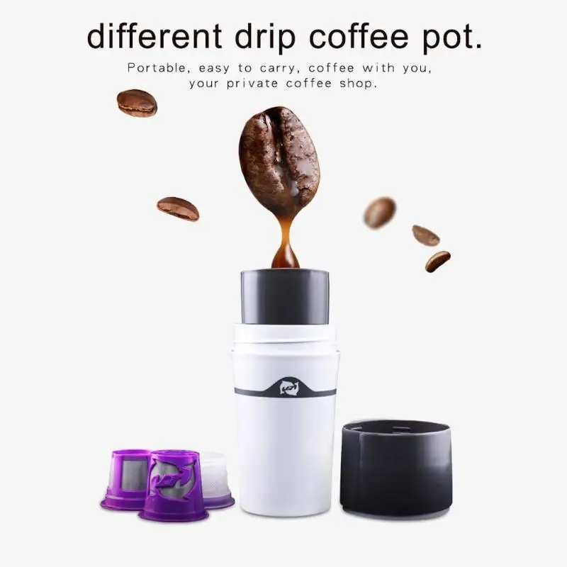 

450ML Manual Coffee Maker Hand Pressure Portable Capsules Coffee Machine Portable Espresso Maker for Home Traveller