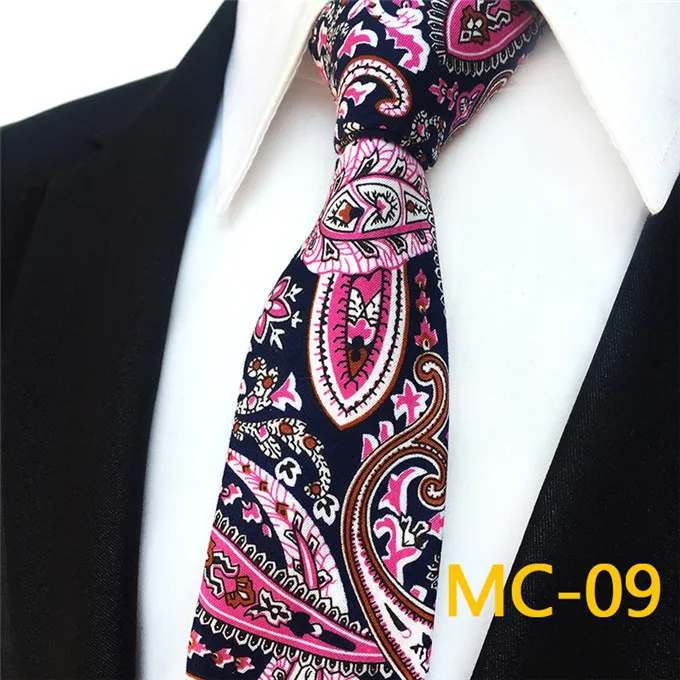 ГКНТ фирменная дизайнерская новинка года новинка розовое Цветочный принт зеленый тонкий 6 см, узкие галстуки для мужчин Свадебный галстук-бабочка Для мужчин s Галстуки Галстук A086 - Цвет: MC09
