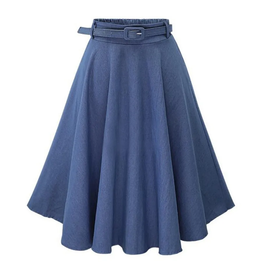 

Denim Skirt Women Slim High Waist Midi Skirt Streetwear Summer Casual Jeans Skirt Faldas Mujer Moda 2019 Jupe Femme Xl5076