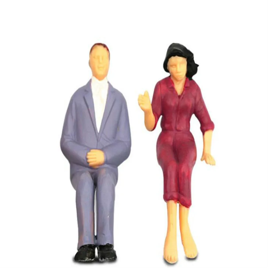 1:25 1:30 1:42 1:50scale Sitting Figure Architectural Building Materials Plastic People Passengers For Ho Train Layout - Image 4