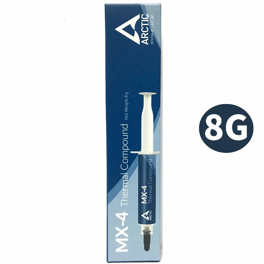 القطب الشمالي MX-4 8g المعالج CPU GPU برودة الحرارية مجمع شحم حراري موصل الجص غرفة تبريد معجون حراري القطب الشمالي MX-4 8g المعالج CPU GPU برودة الحرارية مجمع شحم حراري موصل الجص غرفة تبريد معجون حراري