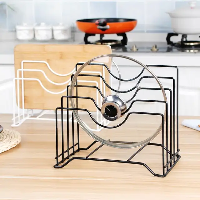 Kitchen Drain Shelf Rack Cutting Board Organizer Drainer Pot Stand Kitchen Drain Shelf Rack Cutting Board Organizer Drainer Pot Stand With 4 Shelves