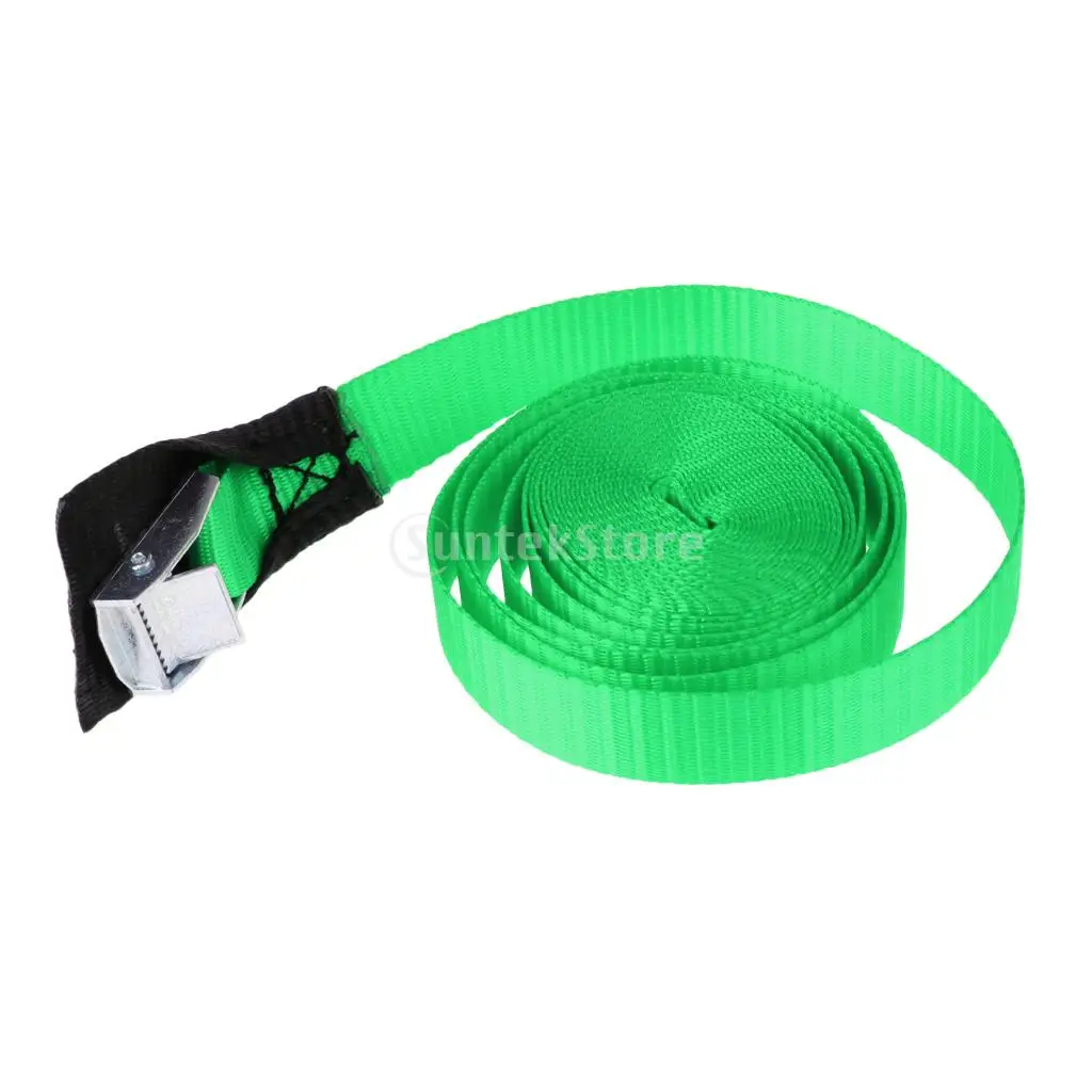 1 inch Wide 5 Meters / 3 Meters Kayak Canoe SUP Tie Down Strap Pack Lashing Belt Metal Buckle Fabric Protector