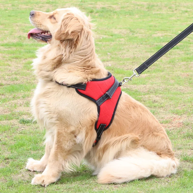 Взрывозащищенный собака ведет грудь ремни жгут жилет Профессиональный Удобная Регулируемая Нейлон Pet тягового