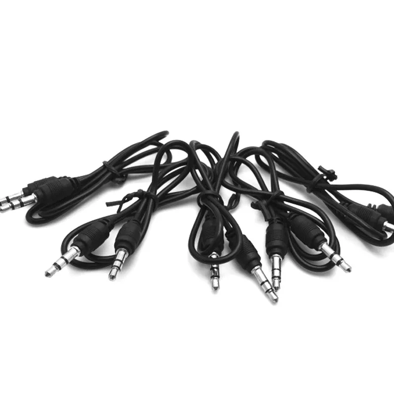 High Quality 50cm Male to Male 3.5mm Jack to 3.5mm Jack Audio Cable Video AUX Cable Line In Car