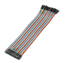 40 шт. в ряд 20 см 1pin 1 p-1 p 2,54 мм мама-папа соединительный провод Dupont кабель для Arduino Nano макетная плата