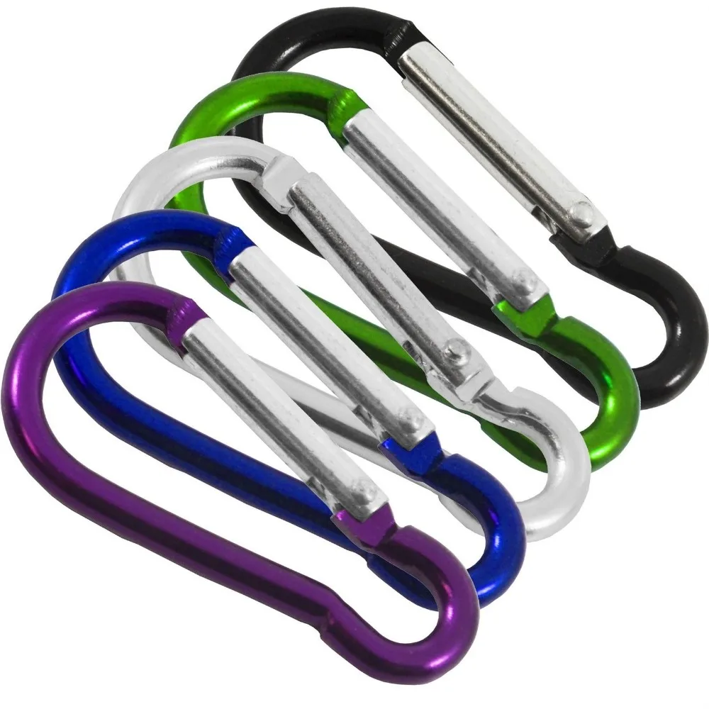 Super Lightweight Titanium Carabiner Key Ring Outdoor Travel Kit Key Chain Clip Camping Mini Lock Key