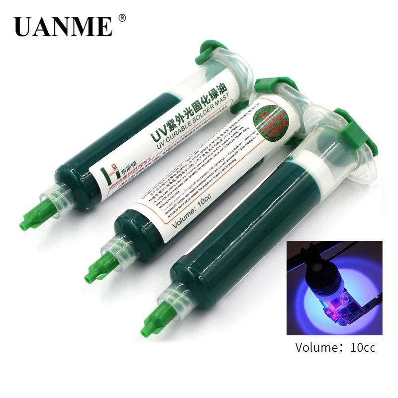 UANME 10cc UV затвердевающая мачта для припоя фотопечатная плата защитная краска