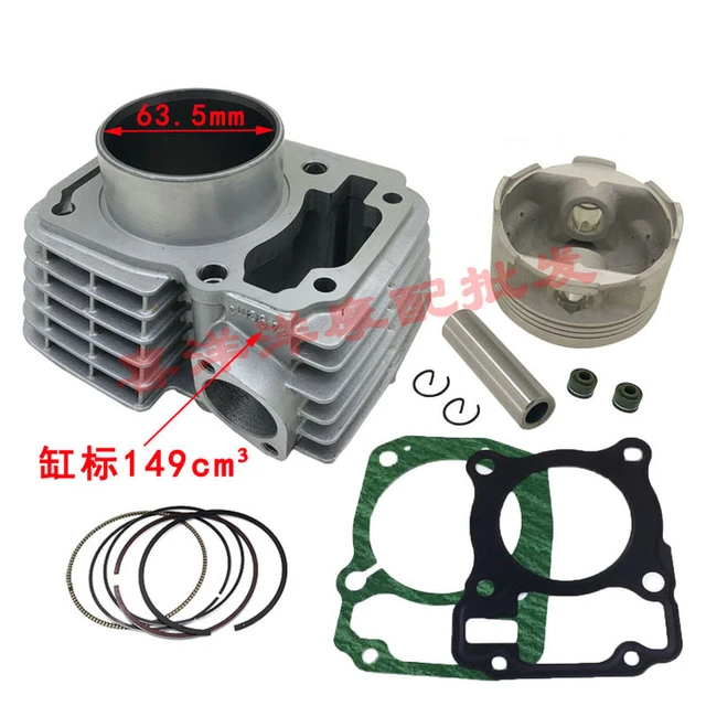 Motorcycle Cylinder Piston Gasket Kit Big Bore 63.5mm for Honda CBF125  Upgrade CBF185 XR125L GLR125 CARGO GLH125 GR125 CGR125