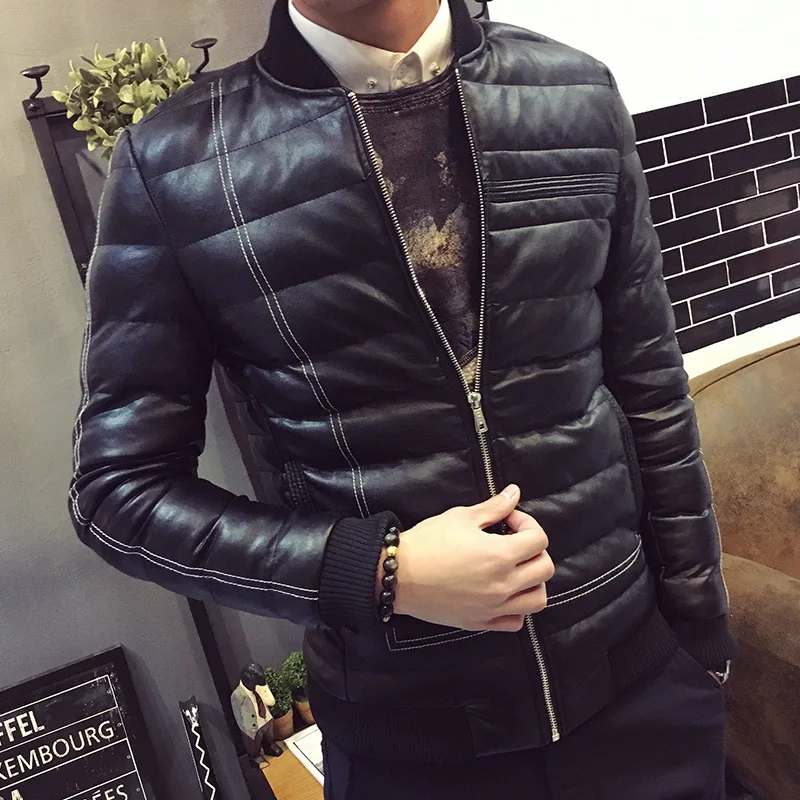 

New Arrivals Men Winter Jacket Fashion Stand Collar Windproof Coat Jaqueta Masculina Warm Parkas Duck Down Jacket Men Overcoats