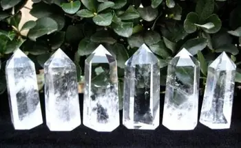 

Free Shipping>6 pc NATURAL clear quartz crystal point healing 6-8cm