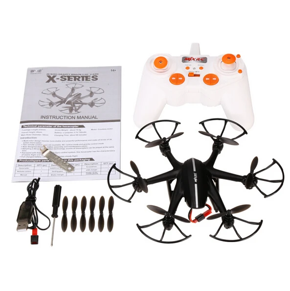 

MJX X800 2.4G RC Drone Dron Hexacopter 6-Axis Gyro 3D Roll Helicopter VS MJX X400 X600 X300 X5C X5SW X6SW Can Add C4005 Camera