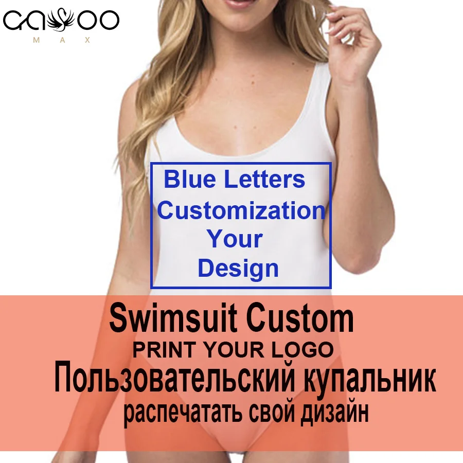 Buy Personalized Swimsuit Print Your Own Brand LOGO