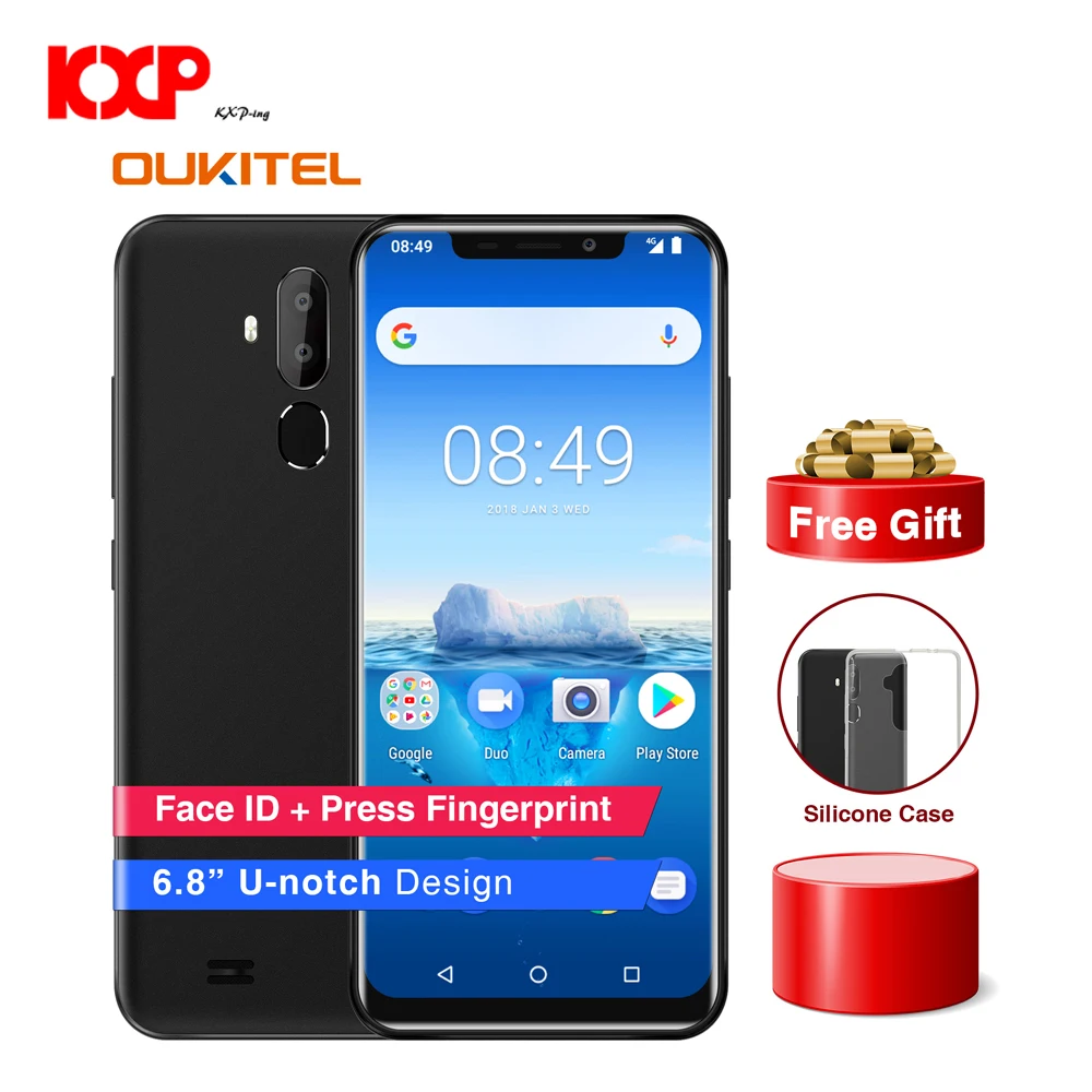 OUKITEL C12 Pro фаблет 4G 6 18 дюймов Android 8 1 MTK6739 4 ядра 5 ГГц 2 ГБ Оперативная память 16
