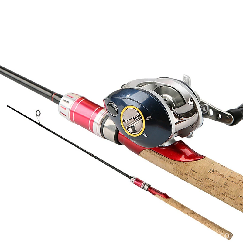 

High-quality imitation wood handle Straight handle gun handle Convenient lure Casting carbon fiber bait winter fishing rod sale