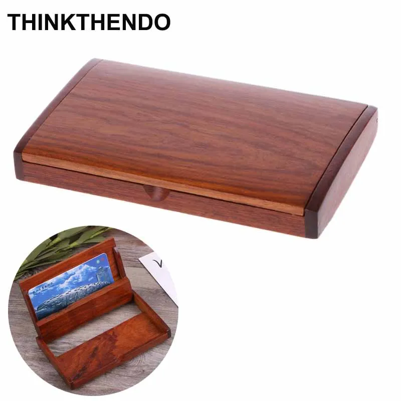 

Wooden ID Credit Card Holder Protector Men Women Wallet Cards Storage Case