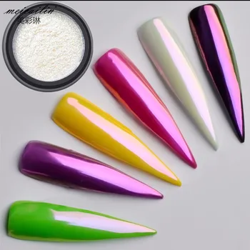 

3 pcs/lot Holographic Neon Powder Aurora Pigment Nail Glitter Shining Mirror Effect Chrome Nail Powder Neon Unicorn Nail Dust