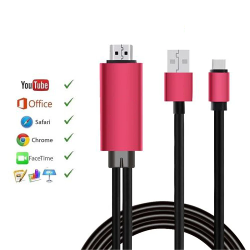 

USB 3.1 Type-c to HDMI Cable support 4k 1080p adapter for Macbook pro Projector PC computer USB-C to HDMI Cable