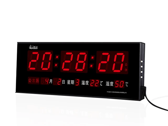 Autentico Hong Tailandesa Hg3613led Reloj De Pared Mudo Calendario Digital Reloj Electronico De Temperatura Reloj Digital Luminoso Temperatu Incubater Clock Number Clock Fitnesscalendar Shapes Aliexpress calendario electronico pared