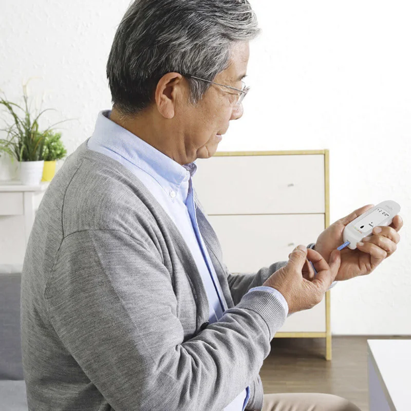 Xiaomi Mijia IHealth измеритель уровня глюкозы в крови с тестовыми полосками Lancets компактный портативный 5 передач ЖК-дисплей Цифровая подсветка память для хранения