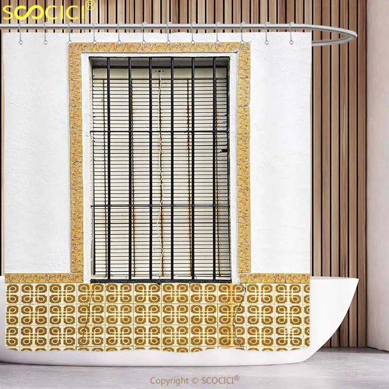 Stylish Shower Curtain Shutters Decor Image Of Modern Spanish