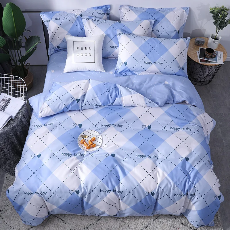 Luxury Bedding set the letter printing Duvet cover sets bed pillowcases sheet set King size Queen size set