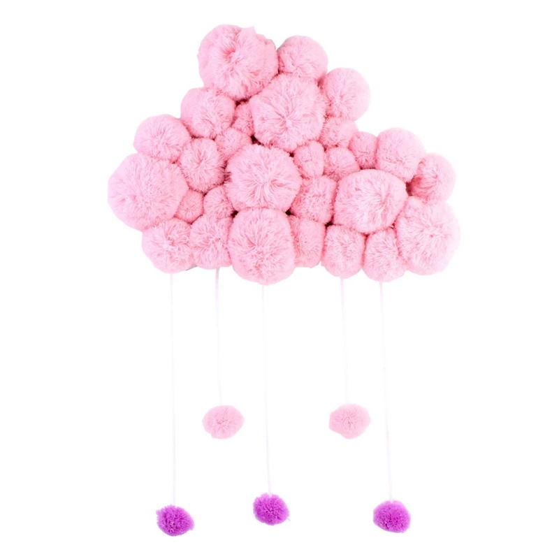 Funny Handmade Raining Clouds Water Drop Girls Bed Hanging Teepees Tent Toy For Children Baby Pillow Kids Room Decoration